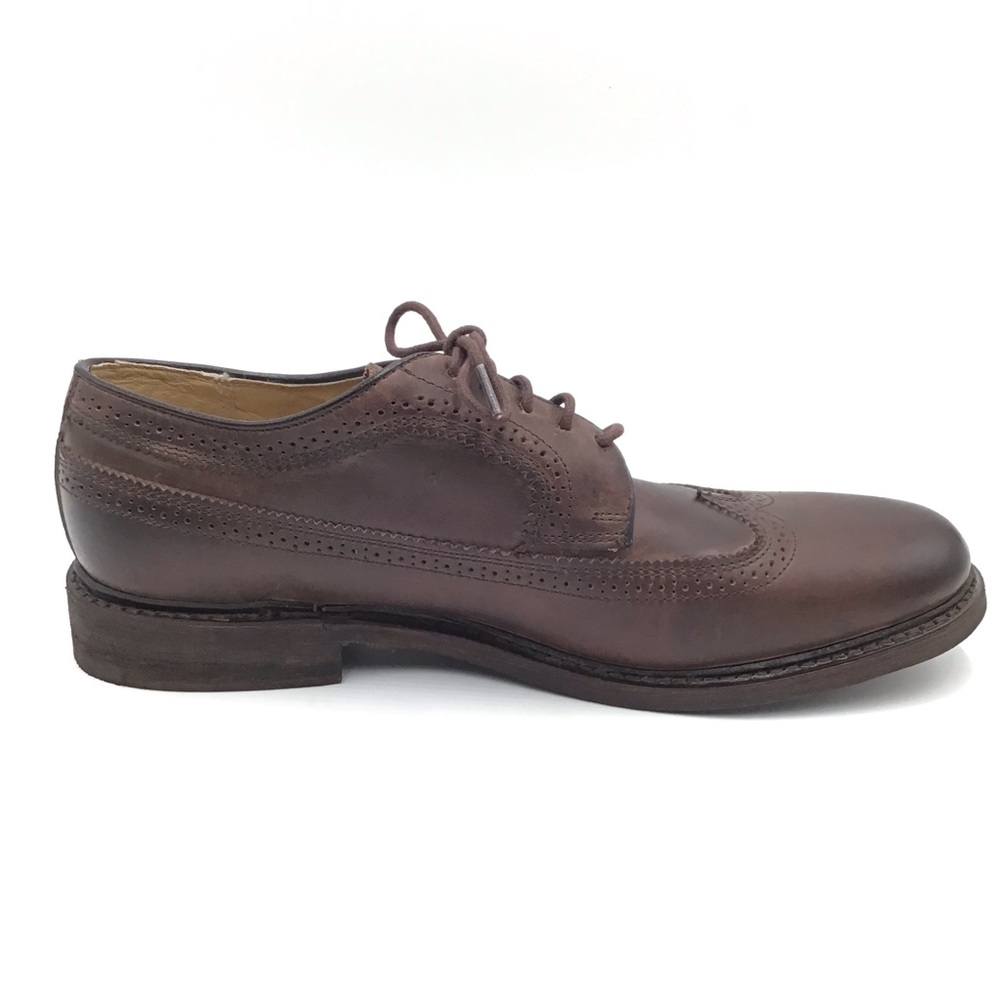 🔴SOLD🔴Frye brown leather brogue wing tip oxford women 10B - Picture 5 of 10